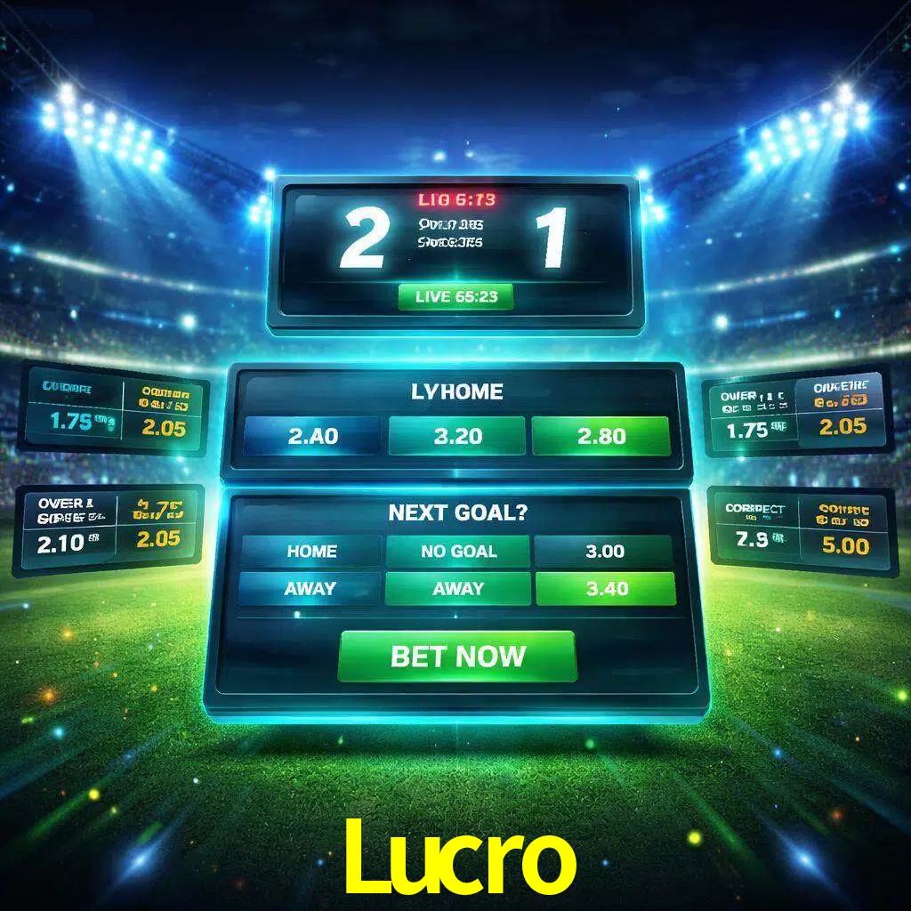 Vista de apuestas en vivo Lucro durante un partido en curso